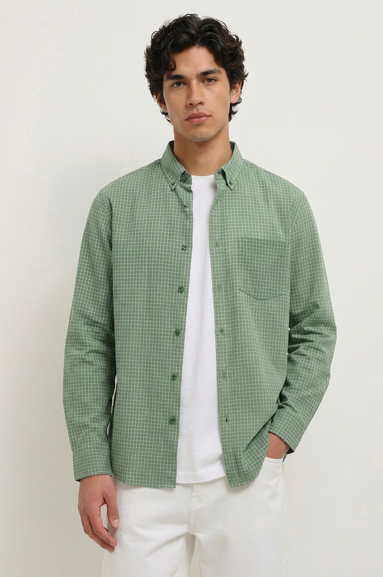 Cool Bee Heritage Check Button-Down Shirt for Men - Check Check Casual Shirt India
