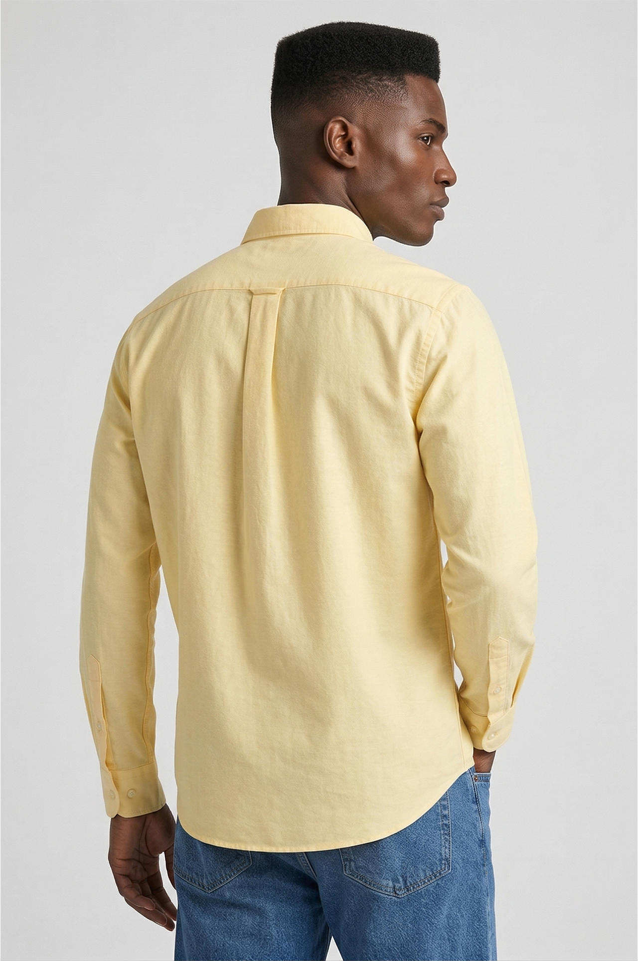Cool Bee Premium Oxford Casual Shirt Yellow for Men - Yellow Premium Oxford Shirt India - Lifestyle View