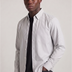 Super Premium Slim Fit Grey Striped Oxford Shirt