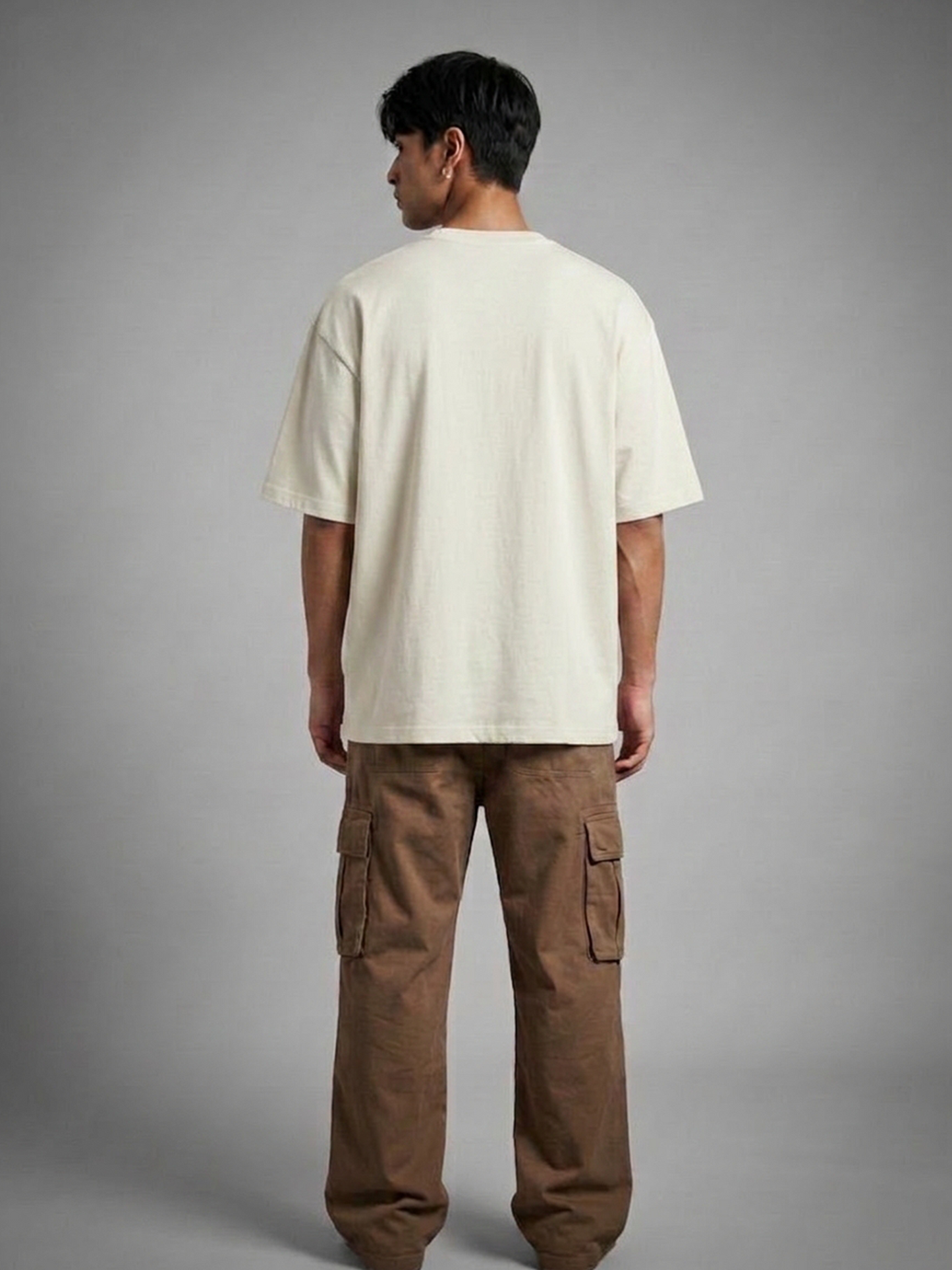 Cool Bee The Totem Tee White for Men - White Oversized Graphic Tee Streetwear India - Lifestyle View