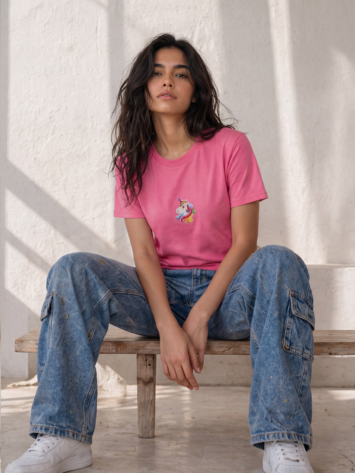 Cool Bee Regular Fit Tees Women for Women - Regular Fit Tee India - Back View