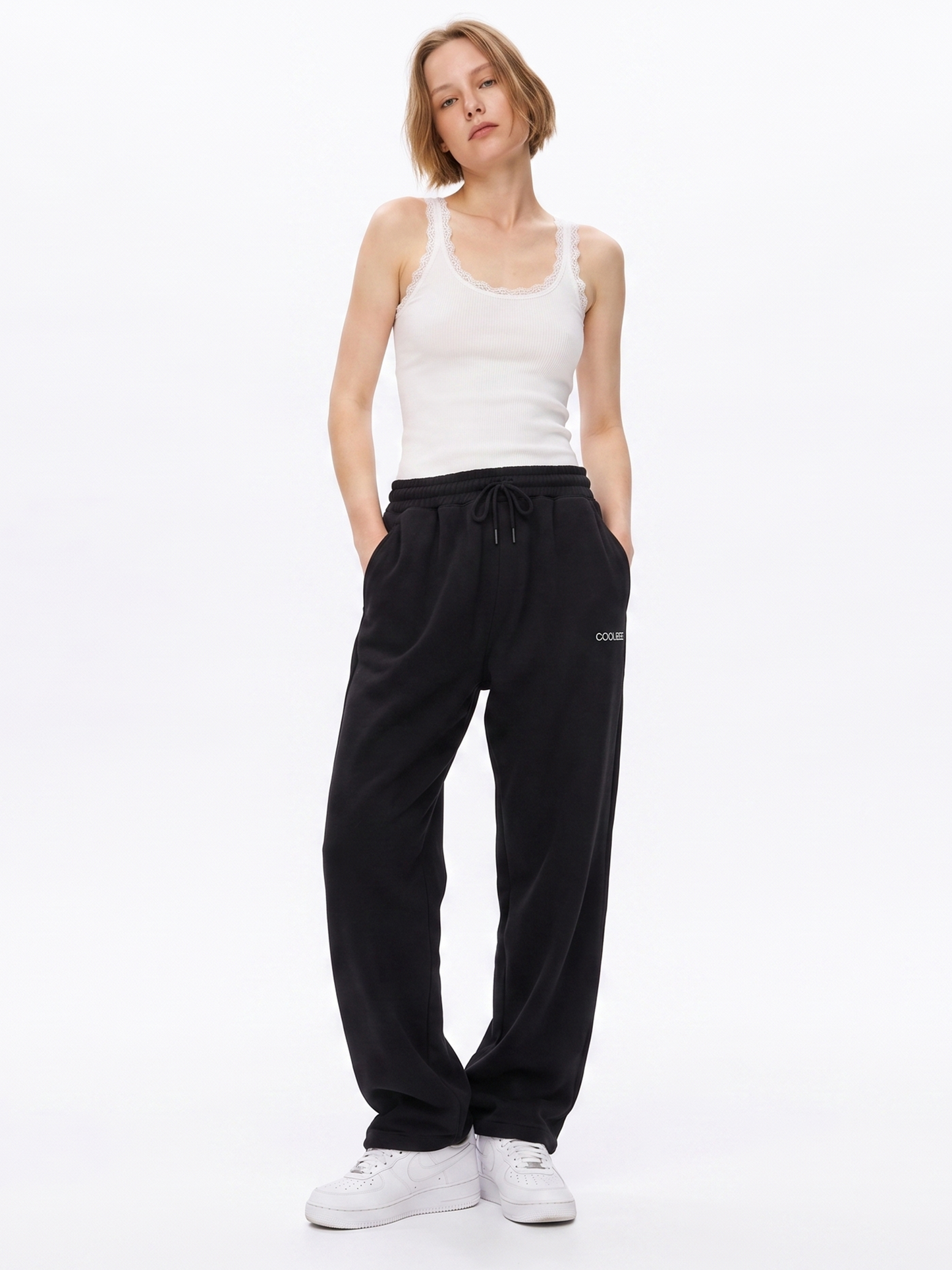 Cool Bee Joggers Black for Women - Joggers Casual Streetwear India - Lifestyle View