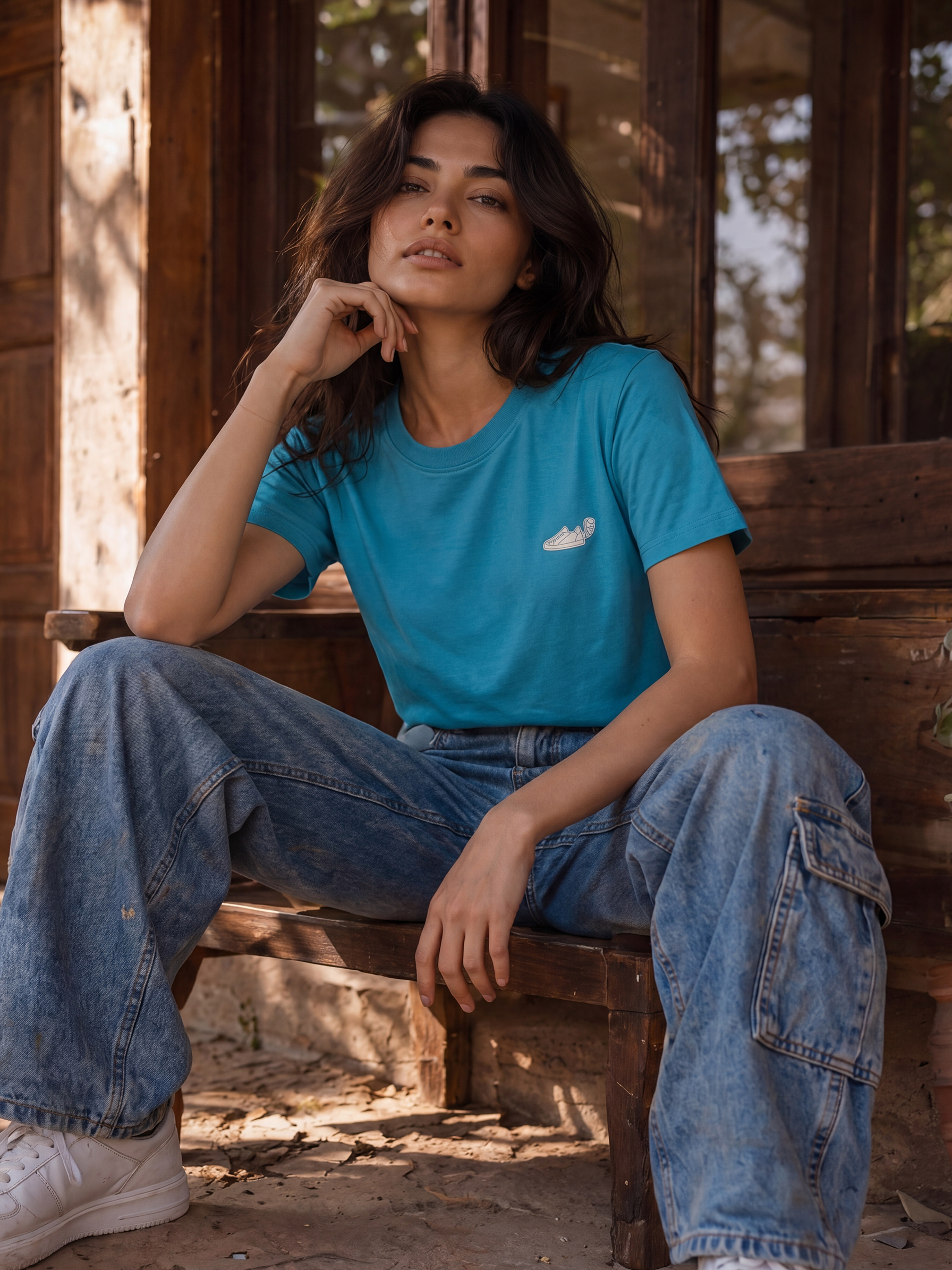 Cool Bee Regular Fit Tees Women for Women - Regular Fit Tee India - Back View