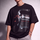 Glitch Portrait Tee Black