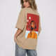 Cubist Bloom Oversize Tee Beige