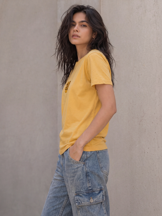 Cool Bee Regular Fit Tees Women for Women - Regular Fit Tee India - Back View