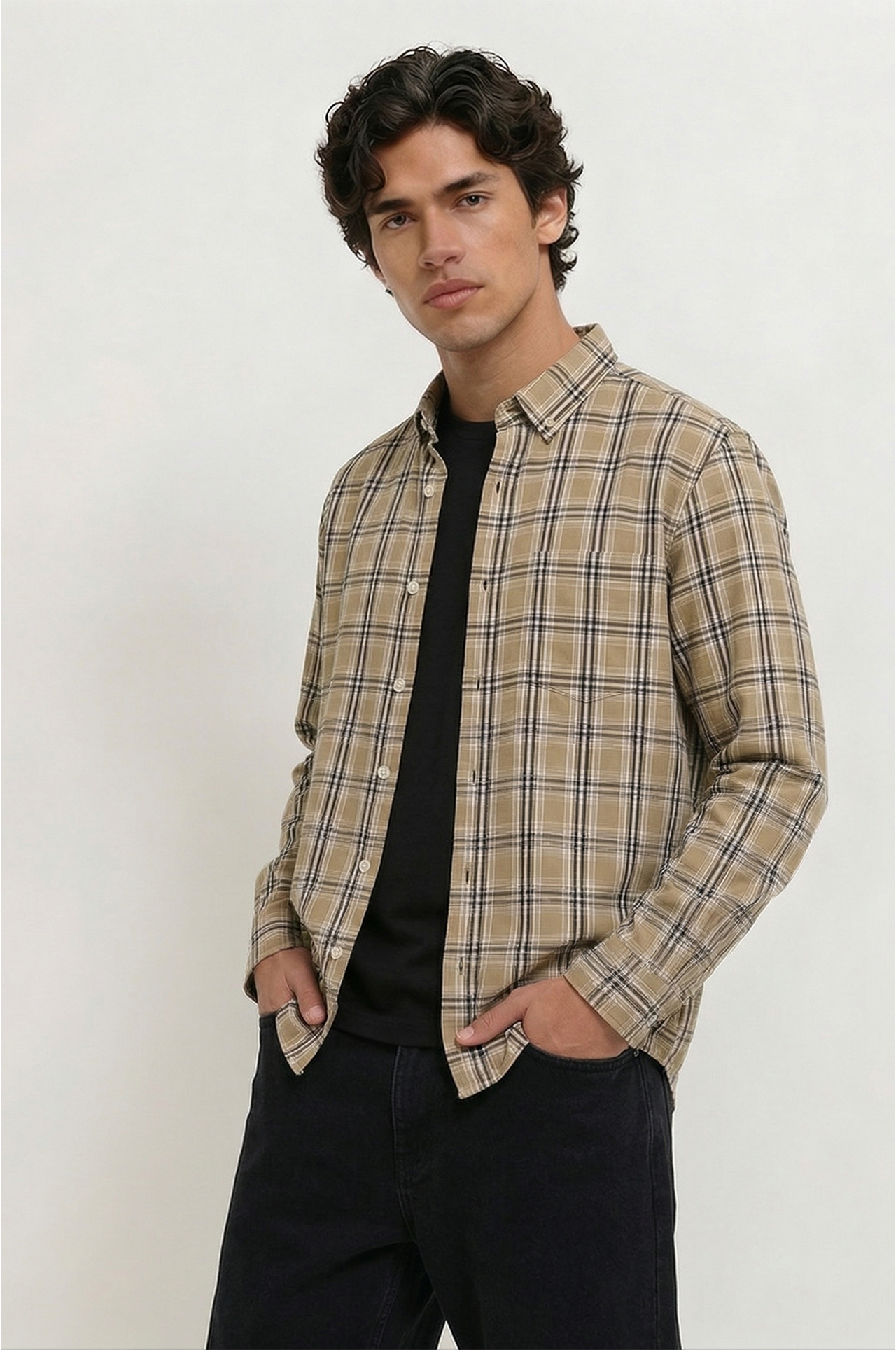 Cool Bee Urban Metropolitan Check Shirt for Men - Check Check Casual Shirt India - Back View