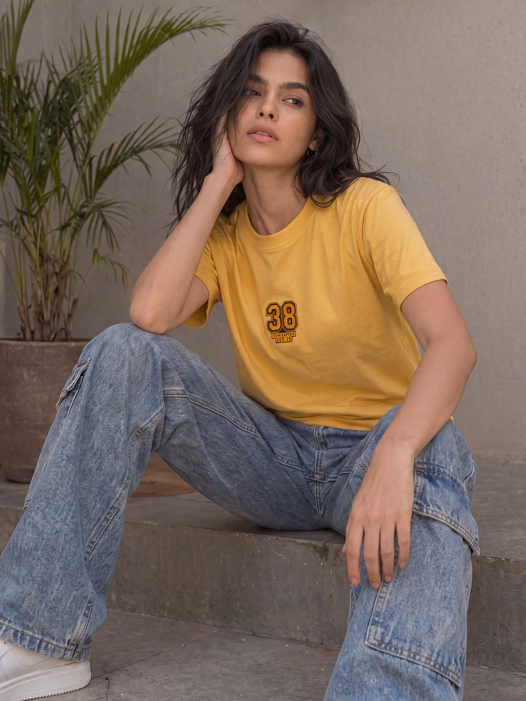 Cool Bee Regular Fit Tees Women for Women - Regular Fit Tee India - Detail View