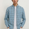 Olive Drab Windowpane Check Shirt