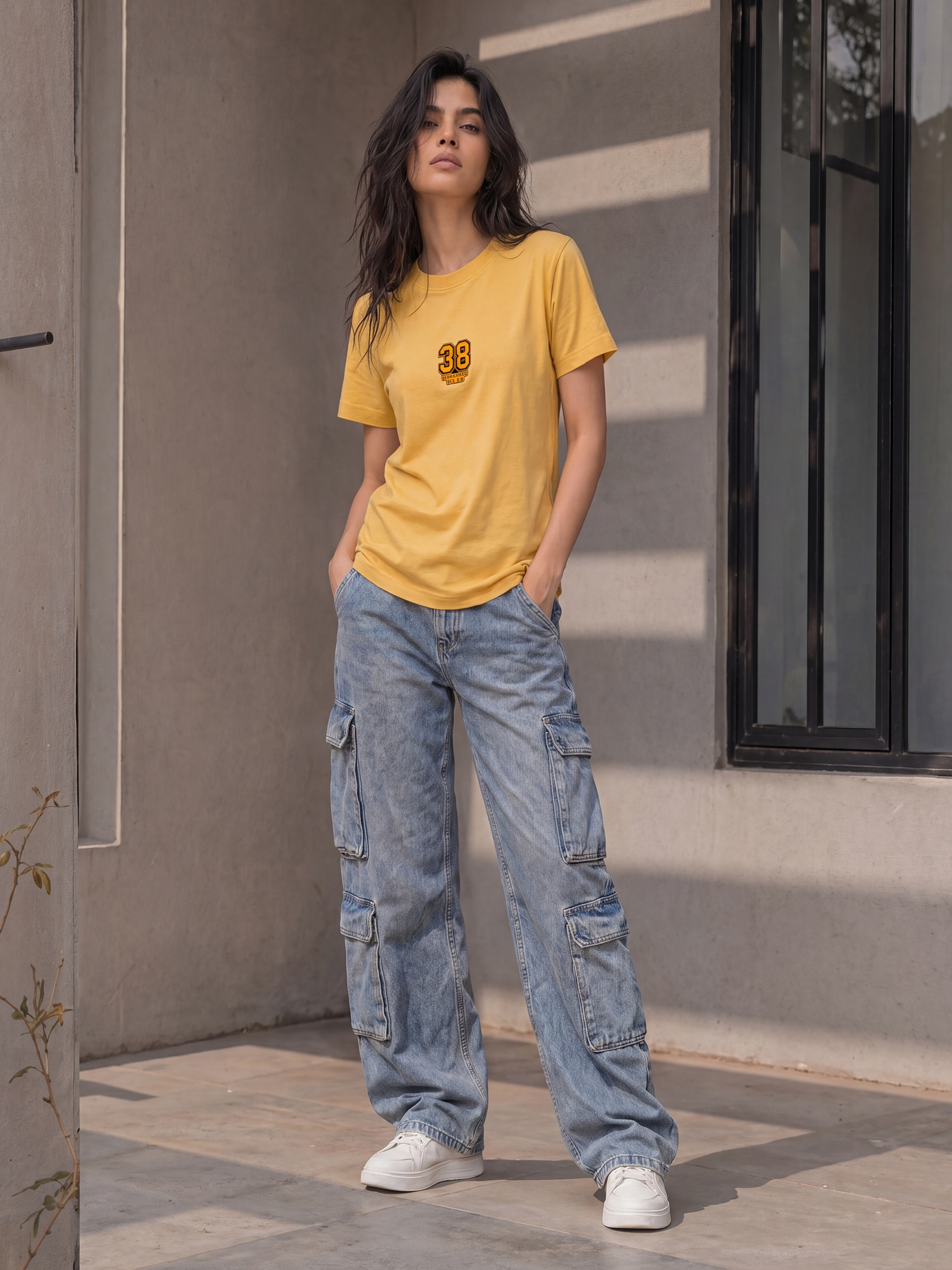Cool Bee Regular Fit Tees Women for Women - Regular Fit Tee India - Lifestyle View