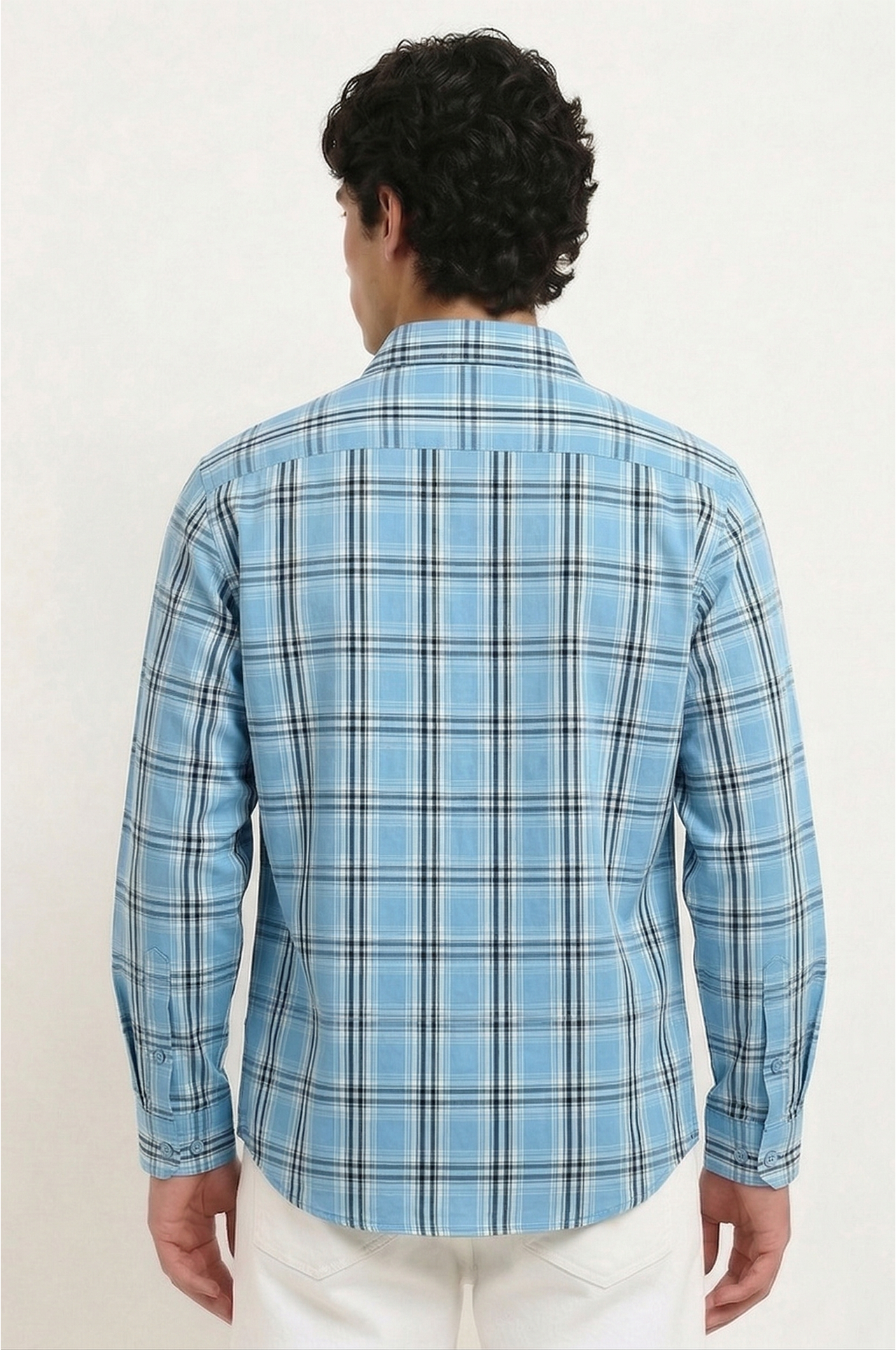 Cool Bee Olive Drab Windowpane Check Shirt for Men - Windowpane Check Casual Shirt India - Lifestyle View