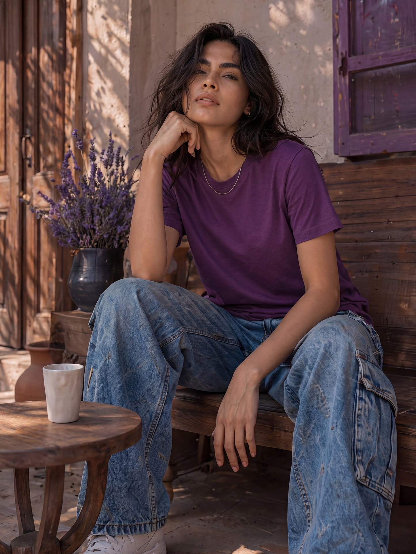 Cool Bee Regular Fit Tees Women for Women - Regular Fit Tee India - Detail View