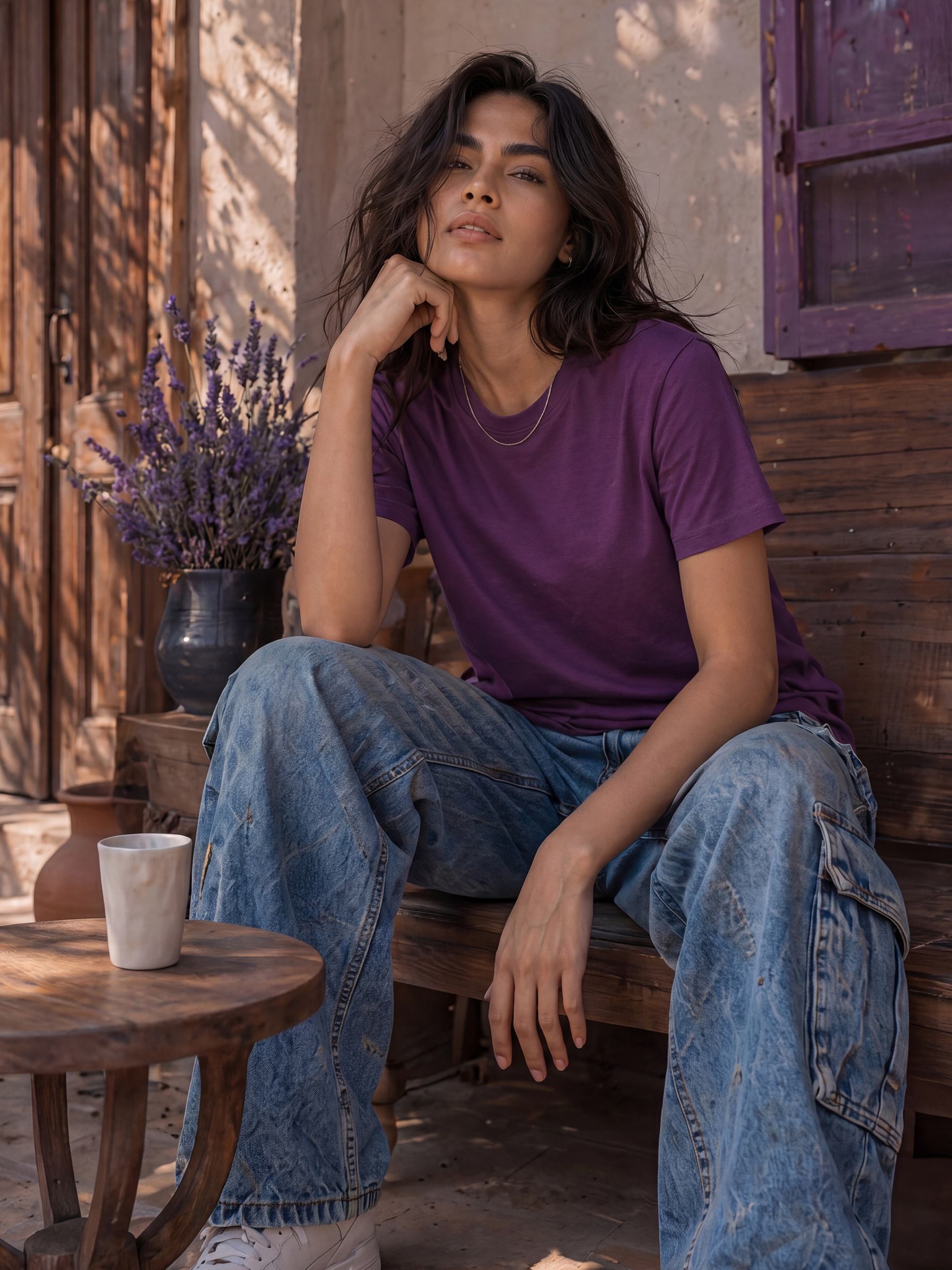 Cool Bee Regular Fit Tees Women for Women - Regular Fit Tee India - Detail View