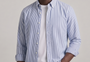 Super Premium Slim Fit Blue Deep Striped Oxford Shirt