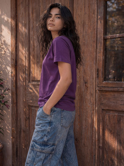 Cool Bee Regular Fit Tees Women for Women - Regular Fit Tee India - Lifestyle View