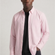 Super Premium Slim Fit Pink Striped Oxford Shirt