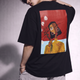 Cubist Bloom Oversize Tee Black