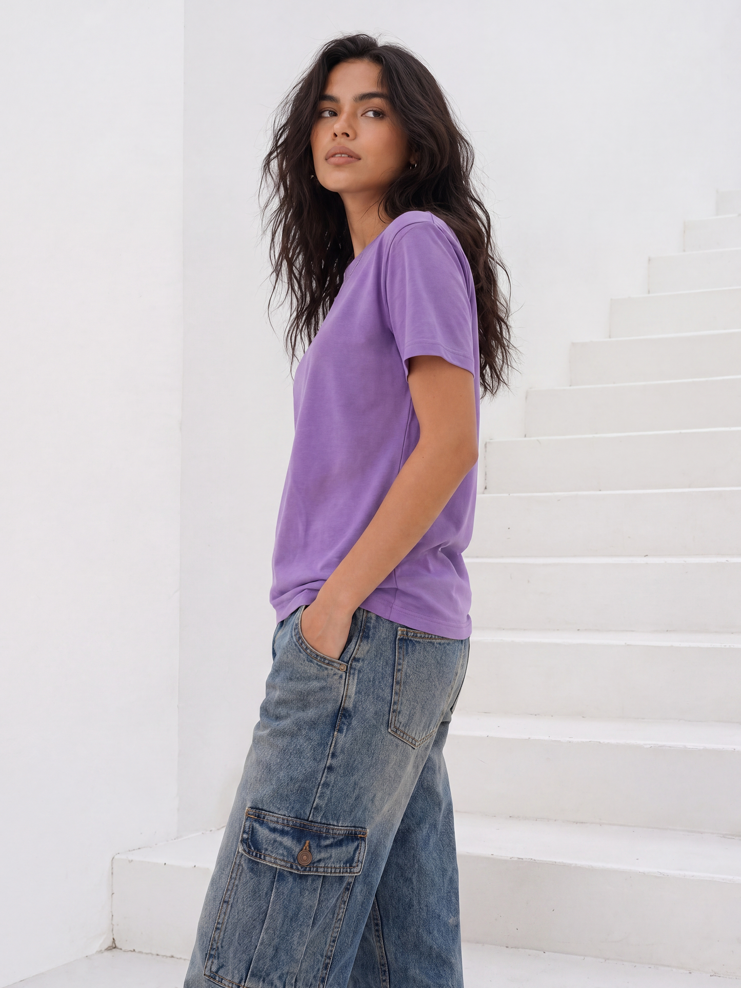 Cool Bee Regular Fit Tees Women for Women - Regular Fit Tee India - Lifestyle View