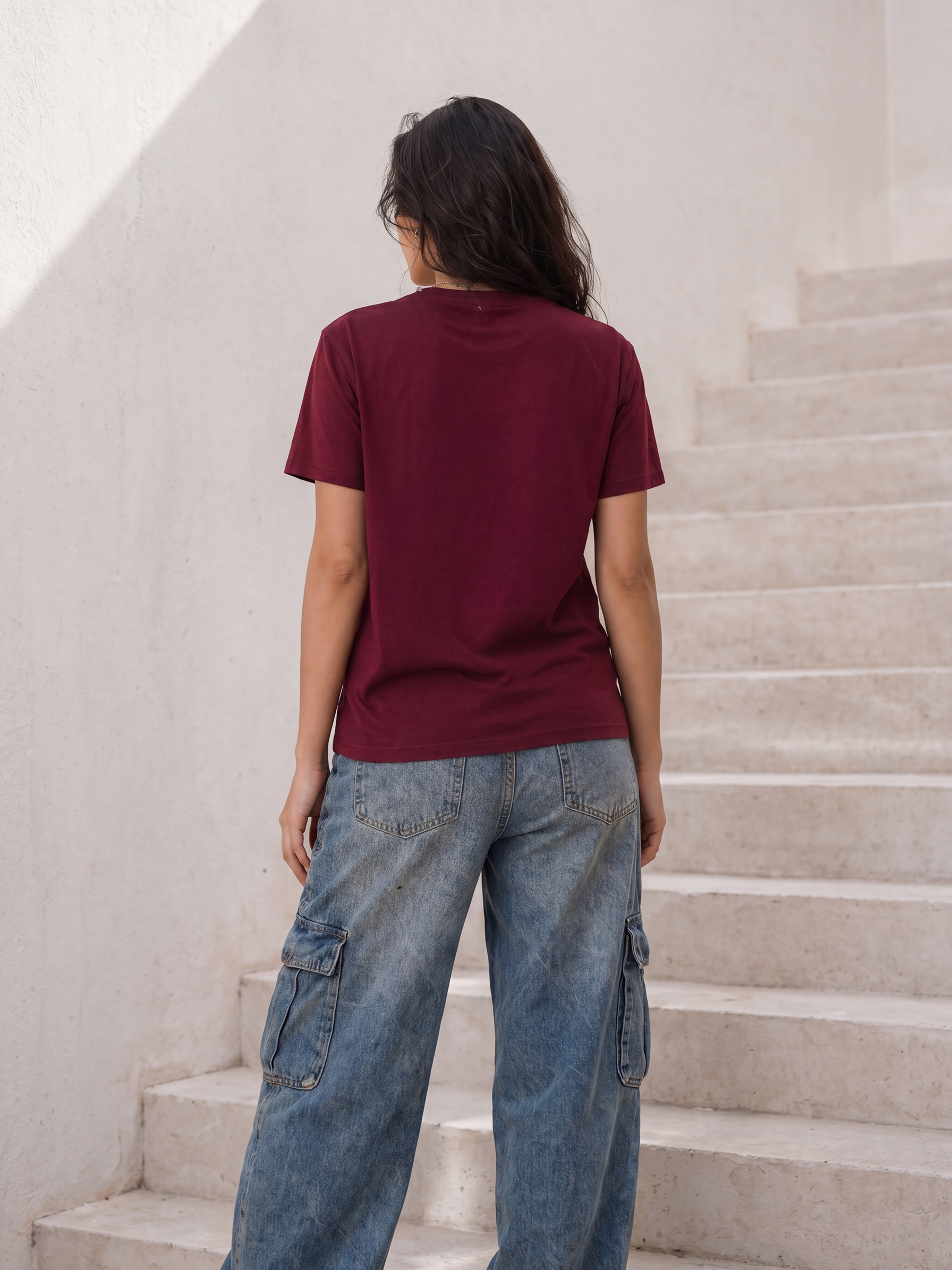 Cool Bee Regular Fit Tees Women for Women - Regular Fit Tee India - Lifestyle View