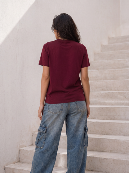 Cool Bee Regular Fit Tees Women for Women - Regular Fit Tee India - Lifestyle View