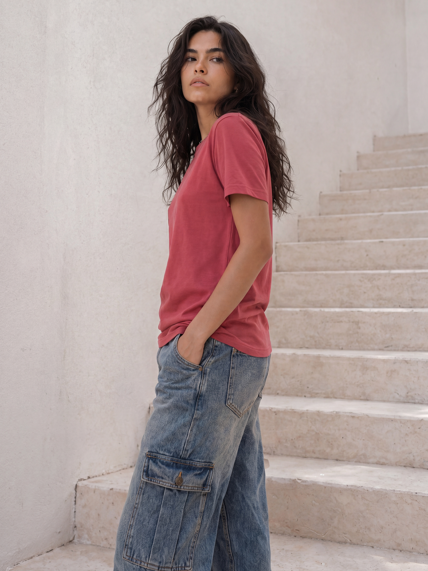 Cool Bee Regular Fit Tees Women for Women - Regular Fit Tee India - Lifestyle View