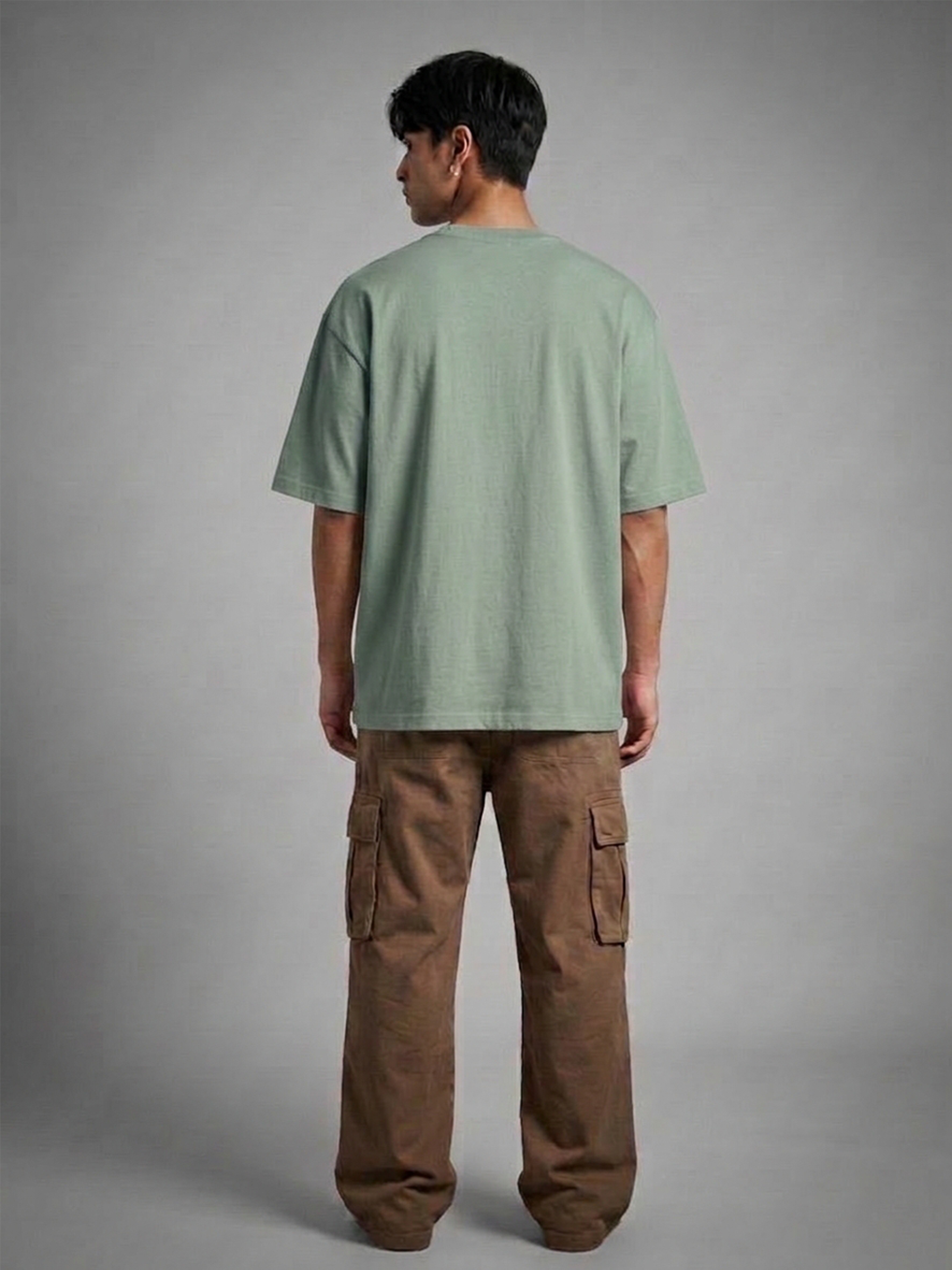 Cool Bee The Totem Tee Green for Men - Green Oversized Graphic Tee Streetwear India - Lifestyle View
