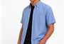 Oxford Casual Half Shirt light Blue