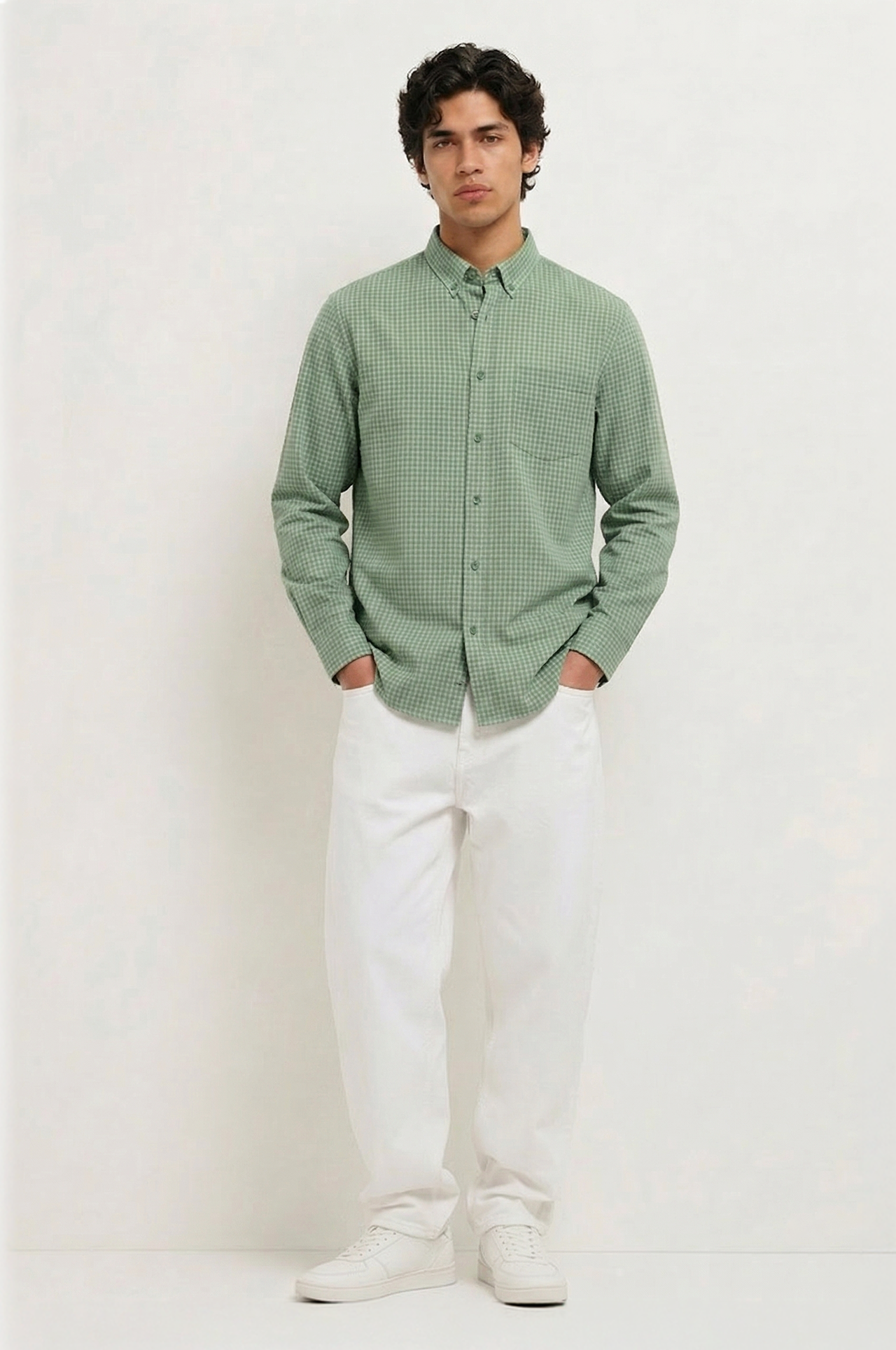 Cool Bee Heritage Check Button-Down Shirt for Men - Check Check Casual Shirt India - Lifestyle View