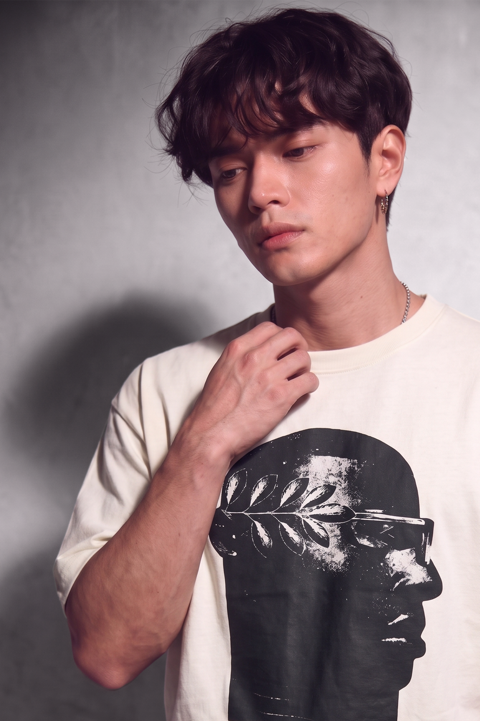 Cool Bee NeoClassic Graphic Tee White for Men - White Oversized Graphic Tee Streetwear India - Lifestyle View