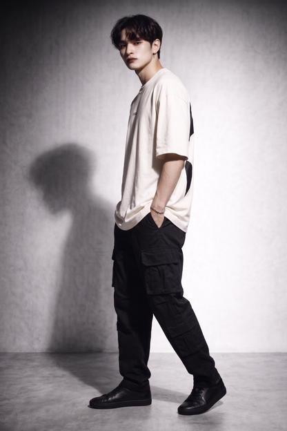 Cool Bee Perspective Graphic Tee White for Men - White Oversized Graphic Tee Streetwear India - Lifestyle View