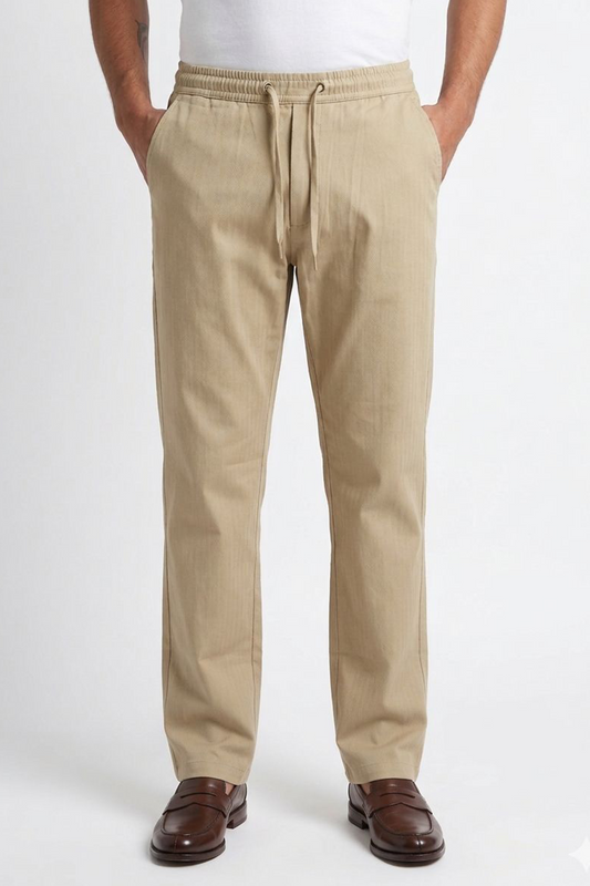 Linen Travel Pants Beige