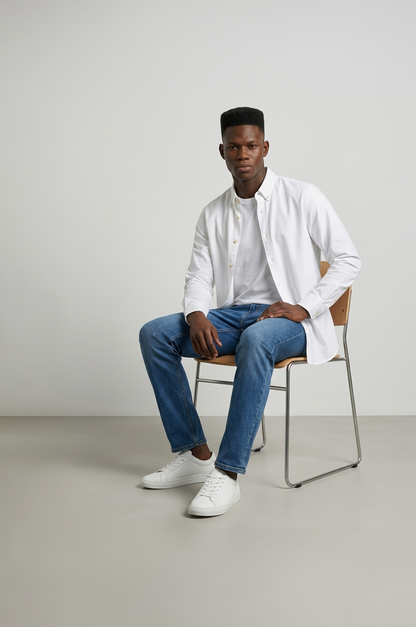 Premium Casual Oxford Shirt White