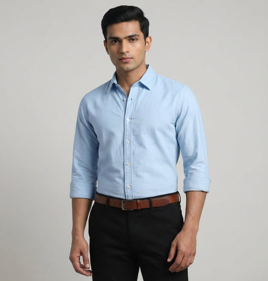 Essential Super Premium Oxford Shirt Blue