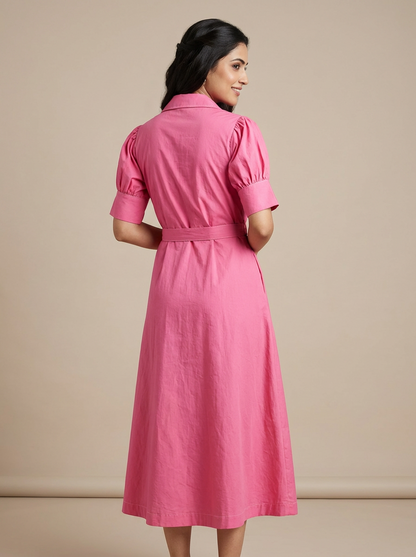 Blossom Belle Cotton Midi Dress | Cool Bee