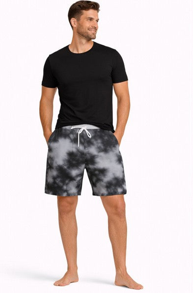 Unisex Tie Dye Shorts Black