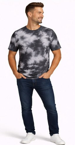 Unisex Tie Dye Oversized T-Shirt White Black