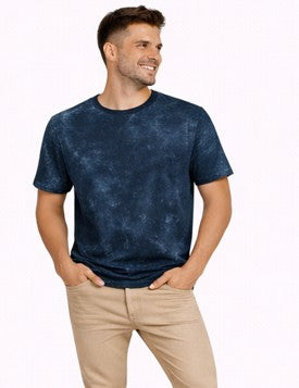 Unisex Acid Washed Oversized Tee Navy Blue