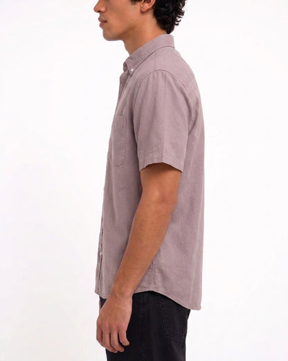 Cool Bee Oxford Casual Half Shirt Maroon for Men - Premium Half Sleeve Casual Shirt India - Lifestyle View