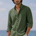 Linen Casual Shirt Dark Green