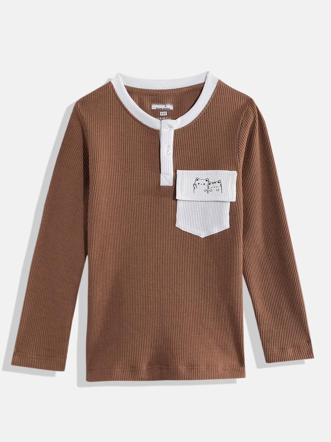 Coolbee Store Kids Boys T-Shirt - Brown (KBAW25TR21) – back view