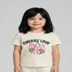 Kids Girls T-Shirt - White (CSKT210)