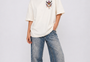 Ethnic Buck Tee White