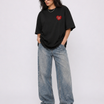 CoolBee Heart Tee Black