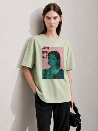 Ignore People Women Tee Green
