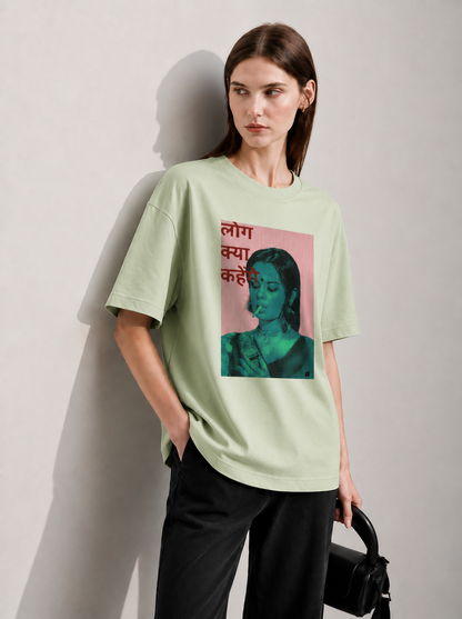 Ignore People Women Tee Green