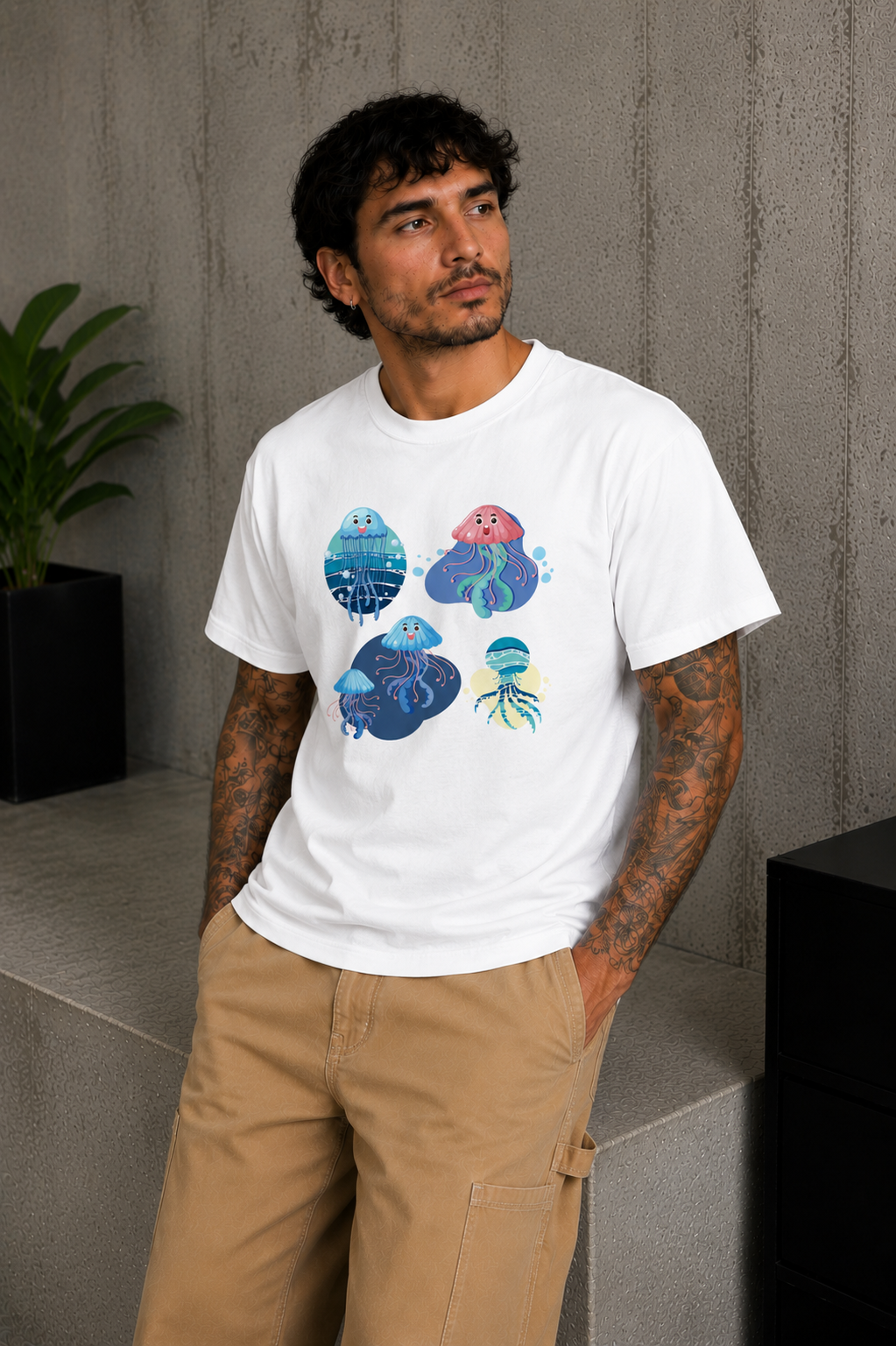 Ocean Vibe Tee White