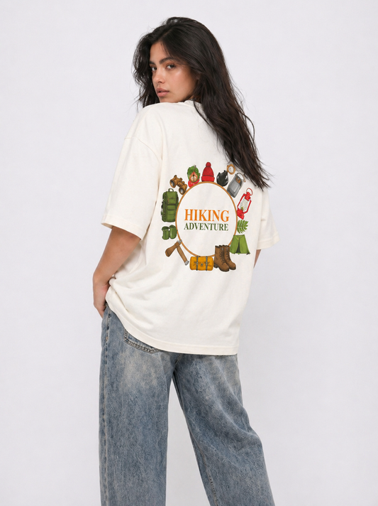 Hiking adventure Tee White