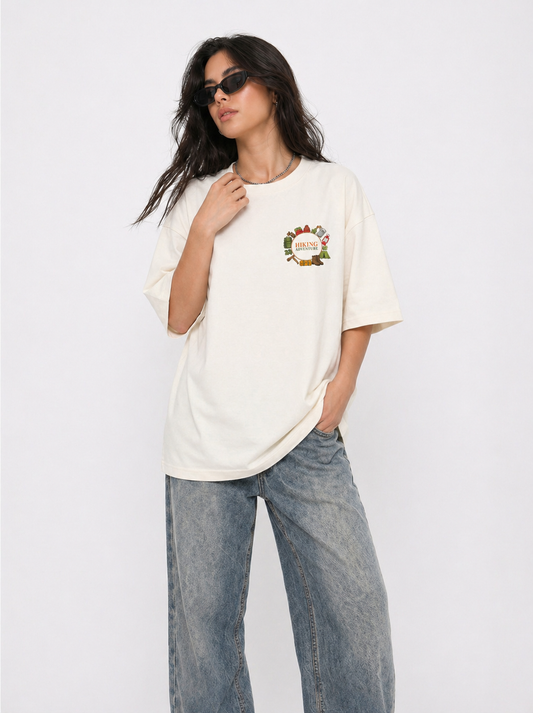 Hiking adventure Tee White