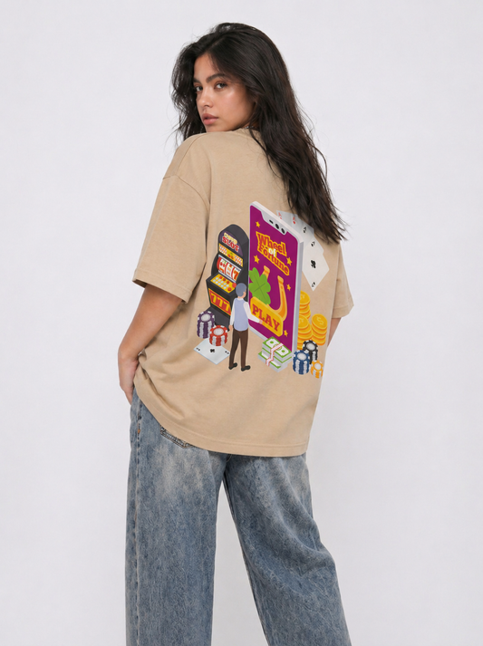 Play game Tee Beige