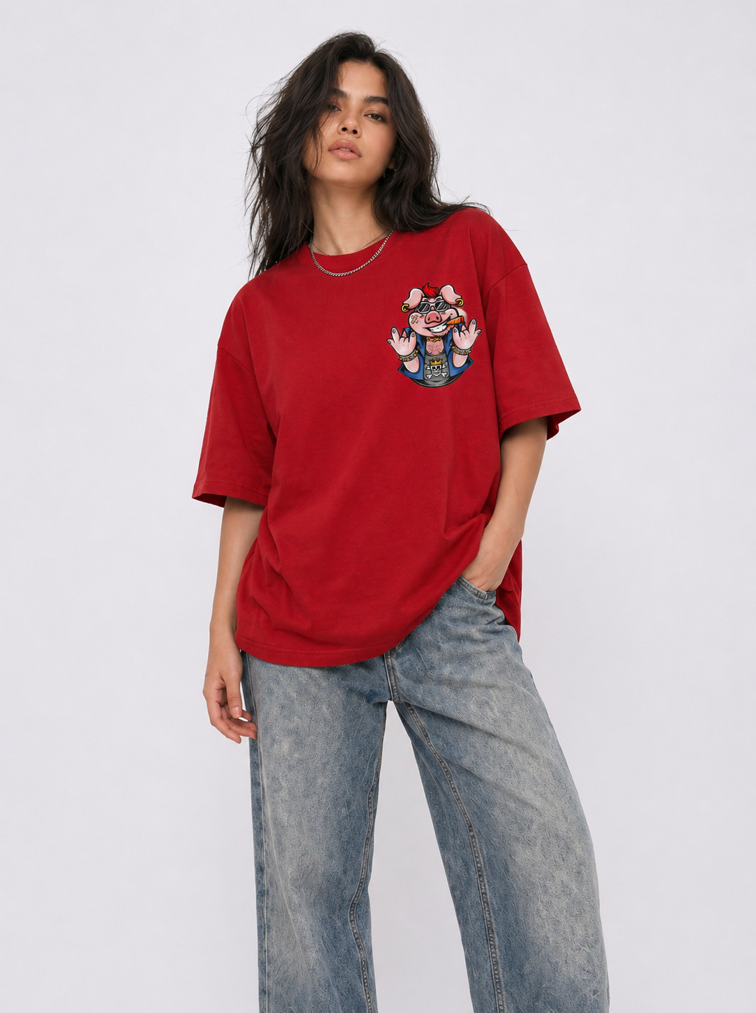 Hog Wild Tee Red